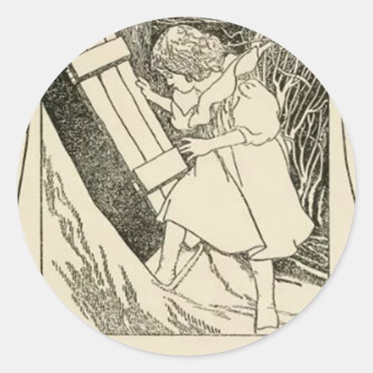 Rahmen8 Runder Aufkleber (Vorderseite)