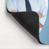 Rahmen aus blauem Foto Mousepad (Ecke)