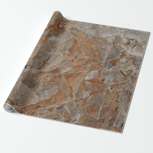 Rahmen aus braunem und grauem Beton Geschenkpapier