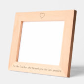 Rahmen aus gestrichenem Foto - "Für den Lehrer" (Links)