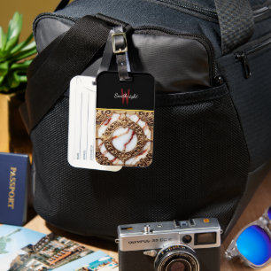 Rahmen aus Gildenmarmor Gepäckanhänger