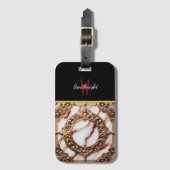 Rahmen aus Gildenmarmor Gepäckanhänger (Vorderseite Vertikal)