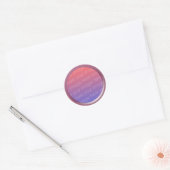 Rahmen aus rosa Foto Runder Aufkleber (Umschlag)