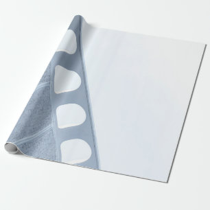Rahmen aus schwarzem und weißem Metall Geschenkpapier