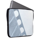 Rahmen aus schwarzem und weißem Metall Laptopschutzhülle (Vorne Rechts)