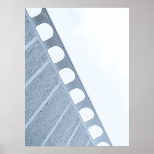 Rahmen aus schwarzem und weißem Metall Poster (Vorne)