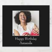 Rahmen, benutzerdefiniertes Foto - Personalisiert Bierflaschenetikett (Einzelnes Label)