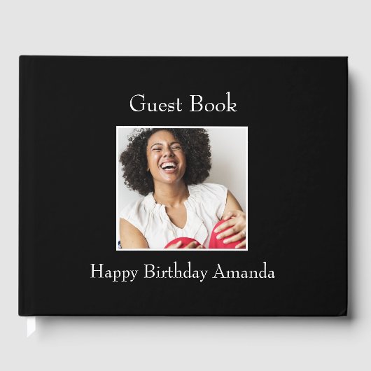Rahmen, benutzerdefiniertes Foto - Personalisiert Gästebuch (Vorderseite)