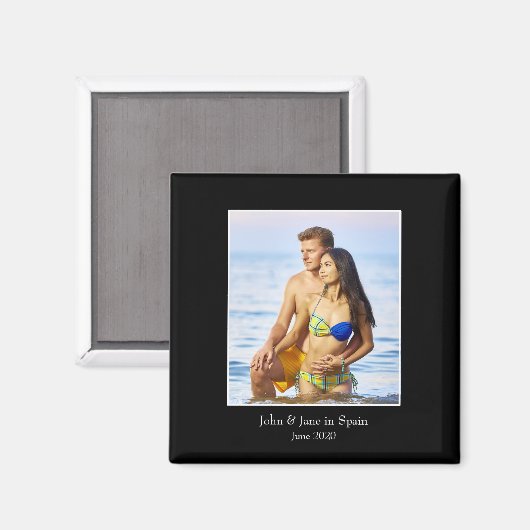 Rahmen, benutzerdefiniertes Foto - Personalisiert Magnet (Vorderseite/Rückseite)