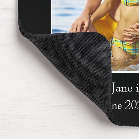 Rahmen, benutzerdefiniertes Foto - Personalisiert Mousepad (Ecke)