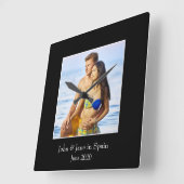 Rahmen, benutzerdefiniertes Foto - Personalisiert Quadratische Wanduhr (Winkel)