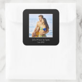 Rahmen, benutzerdefiniertes Foto - Personalisiert Quadratischer Aufkleber (Tasche)