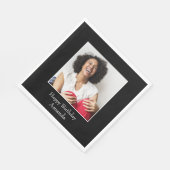 Rahmen, benutzerdefiniertes Foto - Personalisiert Serviette (Ecke)