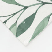 Rahmen-Blätter mit Aquarellfarben Fleecedecke (Ecke)