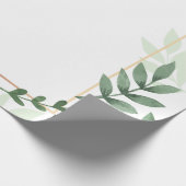 Rahmen-Blätter mit Aquarellfarben Geschenkpapier (Ecke)