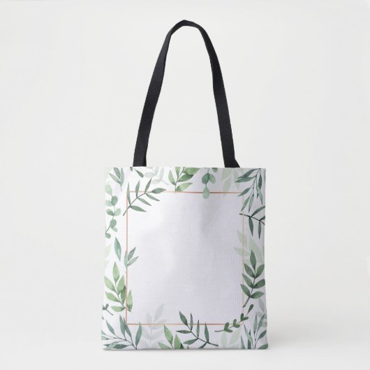 Rahmen-Blätter mit Aquarellfarben Tasche (Vorderseite)