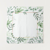 Rahmen-Blätter mit Aquarellfarben Wandteppich (Vorderseite (Horizontal))