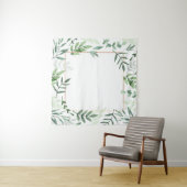 Rahmen-Blätter mit Aquarellfarben Wandteppich (Beispiel (Horizontal))