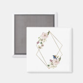 Rahmen Blume 2 Magnet (Vorderseite/Rückseite)