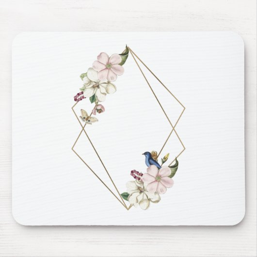 Rahmen Blume 2 Mousepad (Vorne)