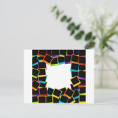 Rahmen bunt postkarte (Stehend Vorderseite)