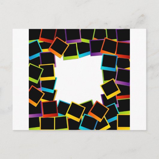 Rahmen bunt postkarte (Vorderseite)