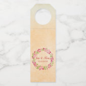 Rahmen der Blume Flaschenanhänger (Rückseite)