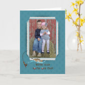 Rahmen des Tages des Vaters Karte (Gelbe Blume)