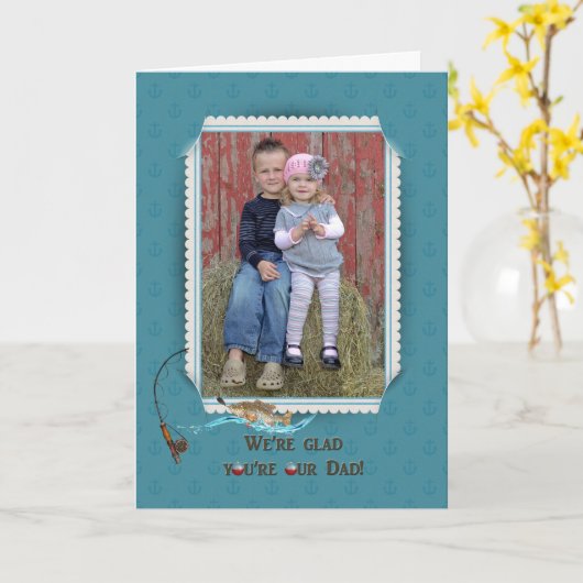 Rahmen des Tages des Vaters Karte (Gelbe Blume)