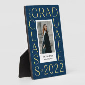 Rahmen-EDITABLE-FARBEN-Abschluss-Plaque Fotoplatte (Seite)