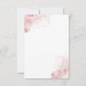 Rahmen Extravagant Elegante Pastellfarben Rosa Blü Dankeskarte (Rückseite)