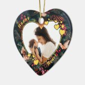 Rahmen-Foto mit Kleider-Hintergrund Keramik Ornament (Links)