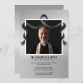 Rahmen für das Foto der Schleife Einladung (Vorne/Hinten)