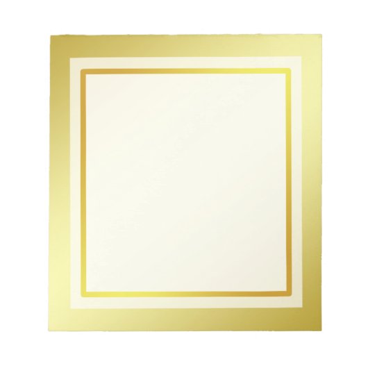 Rahmen für das Gold Boarder Foto Notizblock (Vorderseite)
