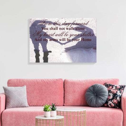 Rahmen für das Hochzeitsstift Leinwanddruck (Insitu (Wohnzimmer))