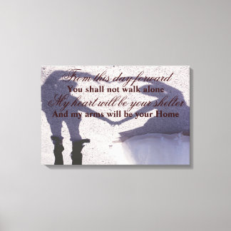 Rahmen für das Hochzeitsstift Leinwanddruck