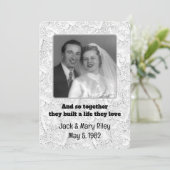 Rahmen für das Hochzeitstiefelder Foto Einladung (Stehend Vorderseite)