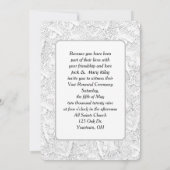 Rahmen für das Hochzeitstiefelder Foto Einladung (Rückseite)