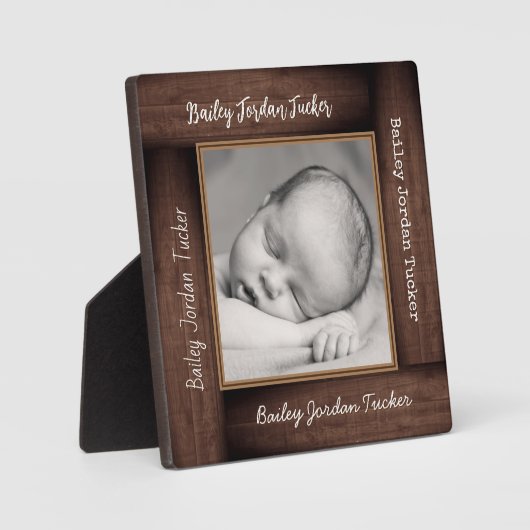 Rahmen für den Individuelle Name mit Holzrahmen (Vorderseite)