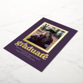 Rahmen für die Ankündigung von Lila Abschlüssen (Gedreht)