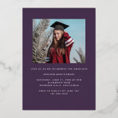 Rahmen für die Ankündigung von Lila Abschlüssen (Rückseite)