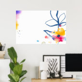 Rahmen für die Blume Poster (Heimbüro)