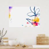 Rahmen für die Blume Poster (Küche)