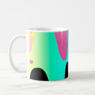 Rahmen für die Gestaltung mit Kreiskonzeption, Kaffeetasse