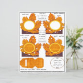 Rahmen für die Platzkarte aus dem Ahornleaf-Ernted (Stehend Vorderseite)