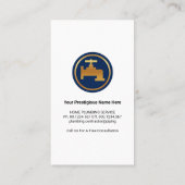 Rahmen für die Reparatur von Zuhause-Installatione Visitenkarte (Rückseite)