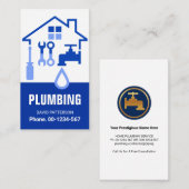 Rahmen für die Reparatur von Zuhause-Installatione Visitenkarte (Vorne/Hinten)