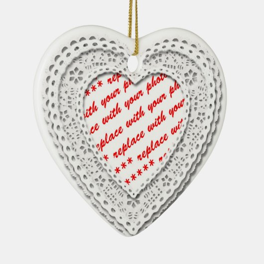 Rahmen für Fotos in Gestaltform Keramik Ornament (Rechts)