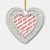 Rahmen für Fotos in Gestaltform Keramik Ornament (Vorne)