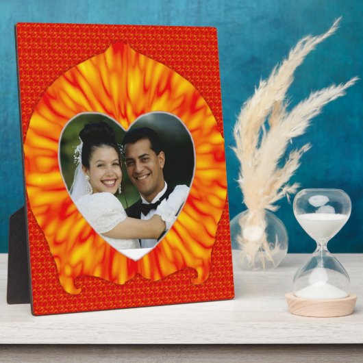 Rahmen für gebranntes Herz-Foto (Seite)